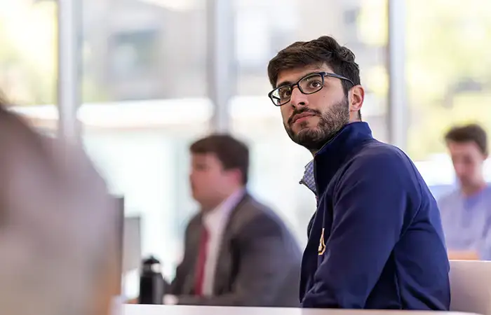 A student at business school