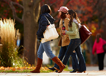 Students on campus